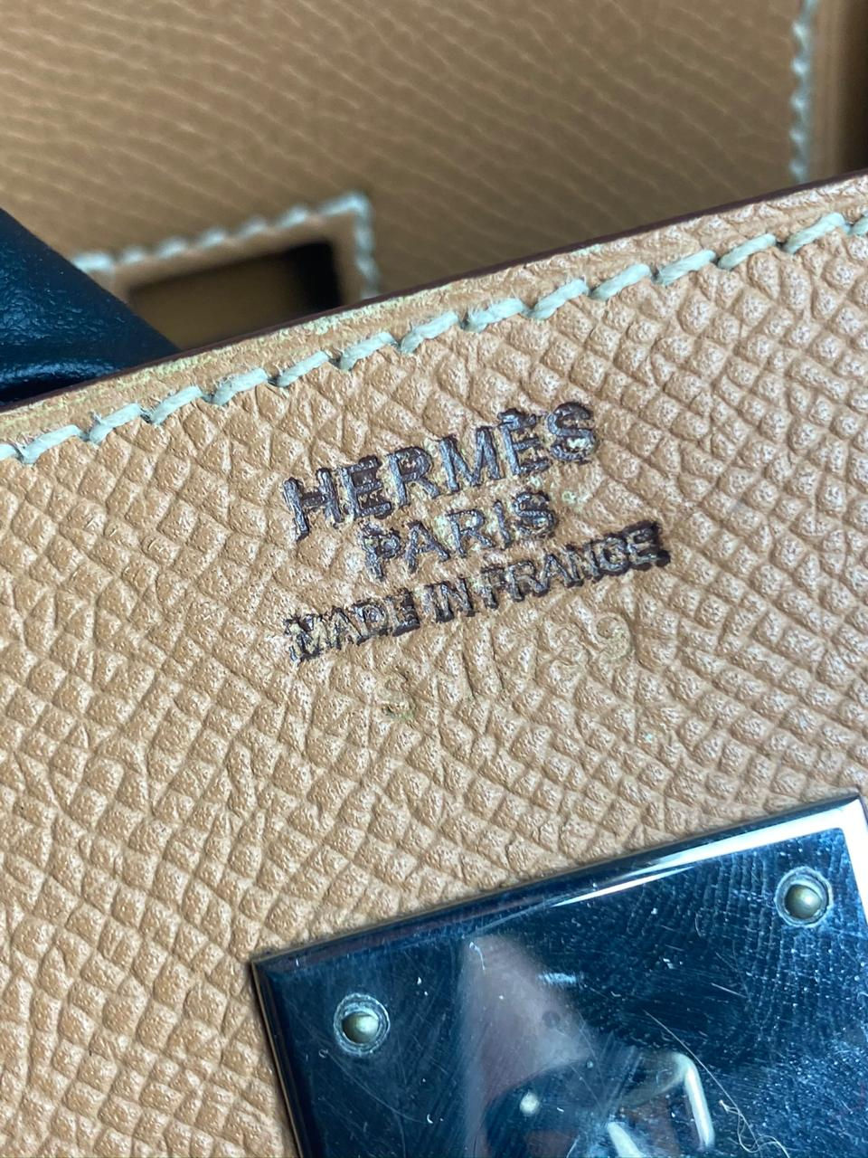 Miniatura: Bolsa Hermès Birkin couro Epson Caramelo