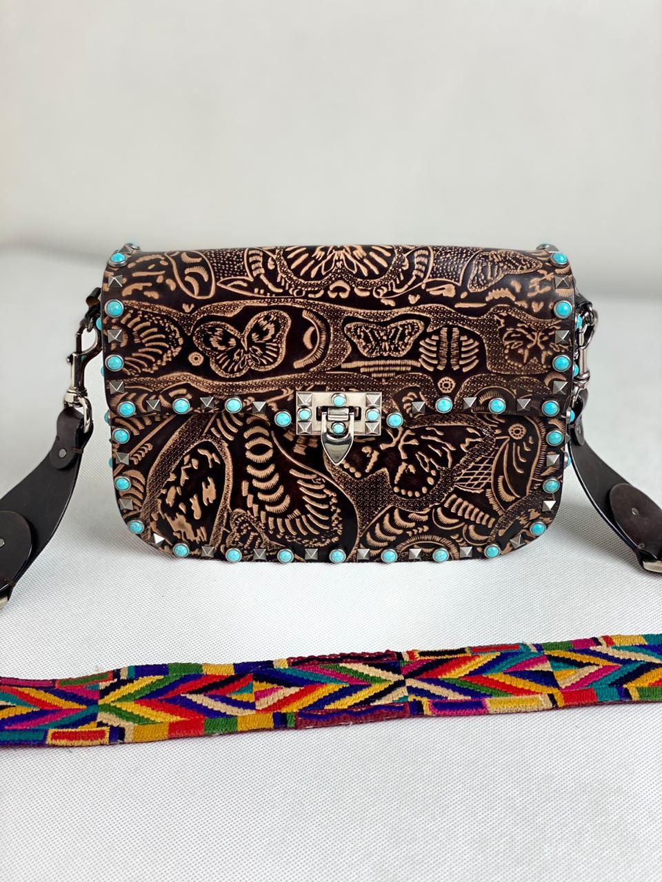 Miniatura: Bolsa Valentino Guitar Rockstud Rolling