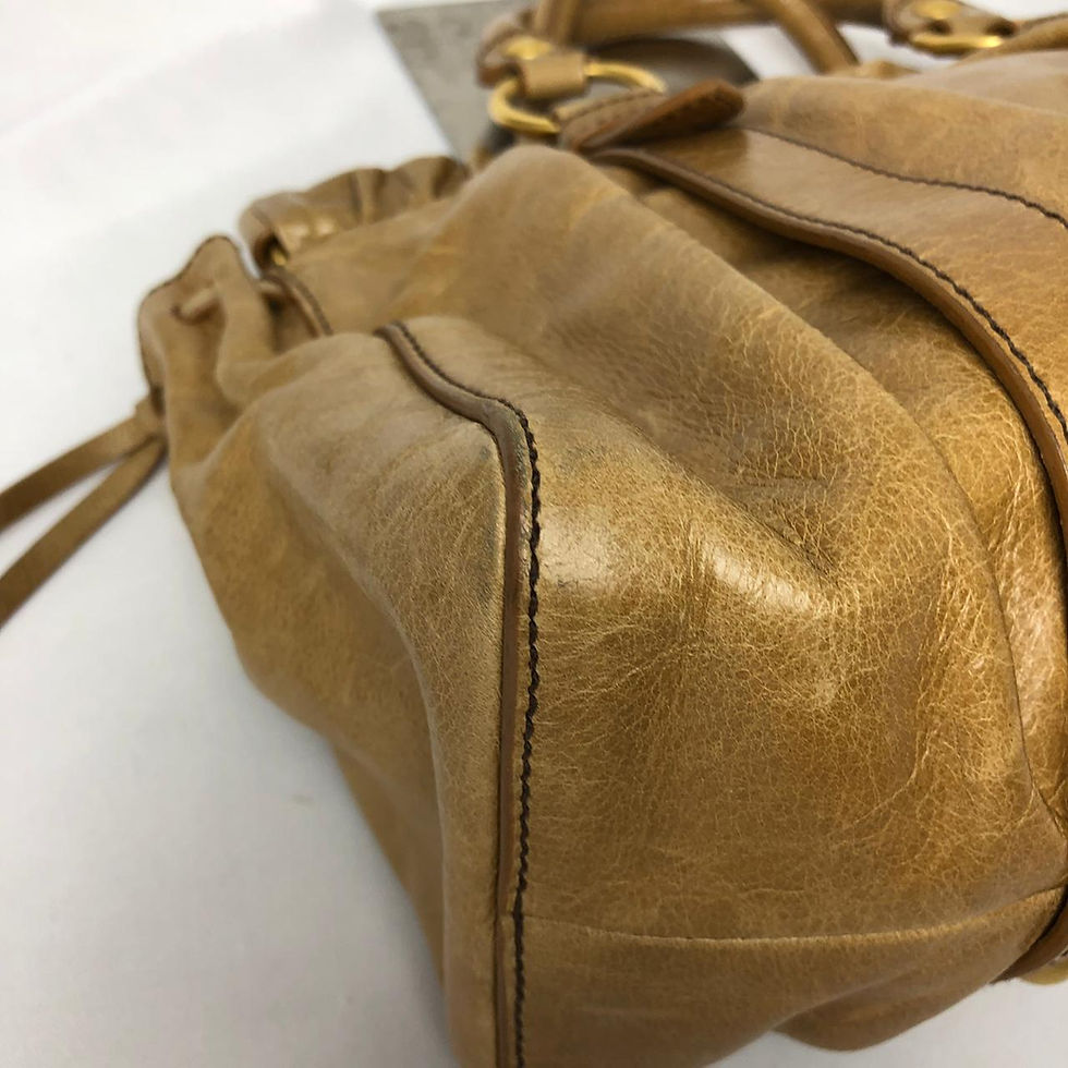 Miniatura: Bolsa Miu Miu Couro bege