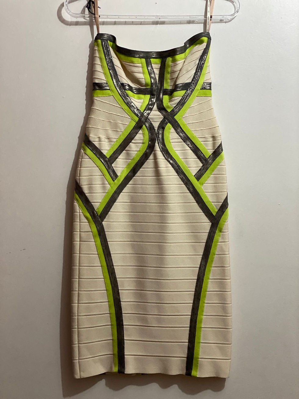 Miniatura: Vestido Hervé Léger Anais Strapless Multicolor Original