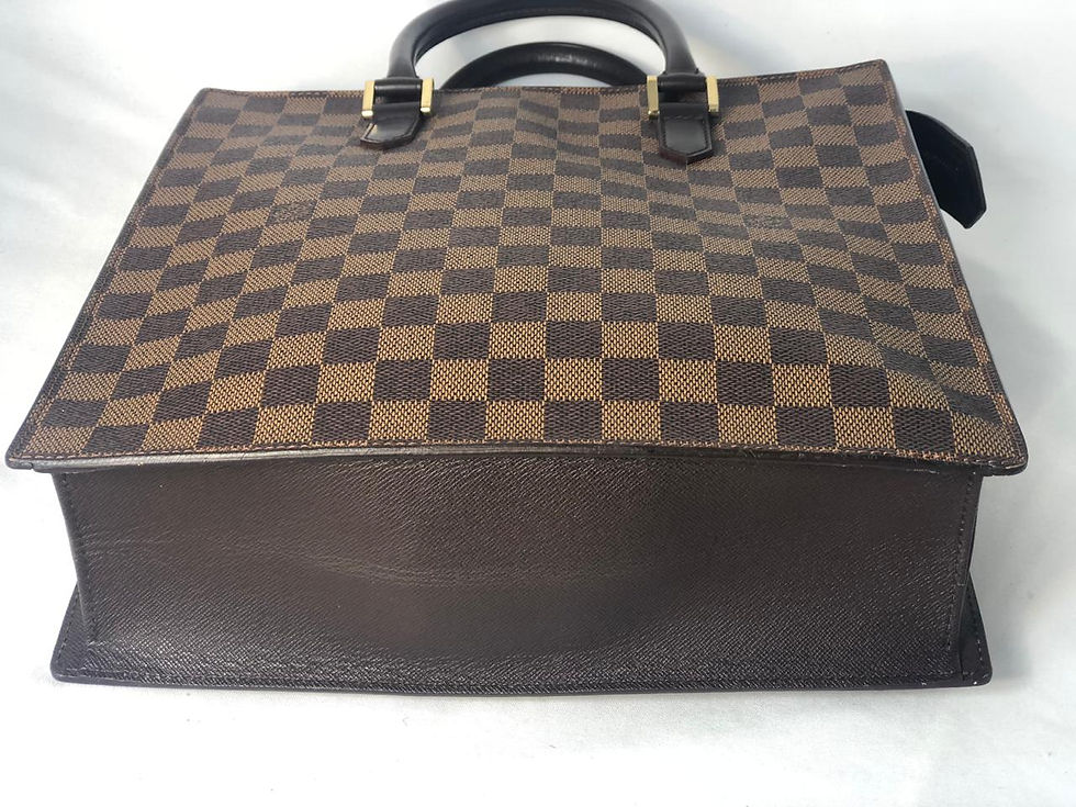 Miniatura: Bolsa Louis Vuitton Sac Plat Damier Ébène