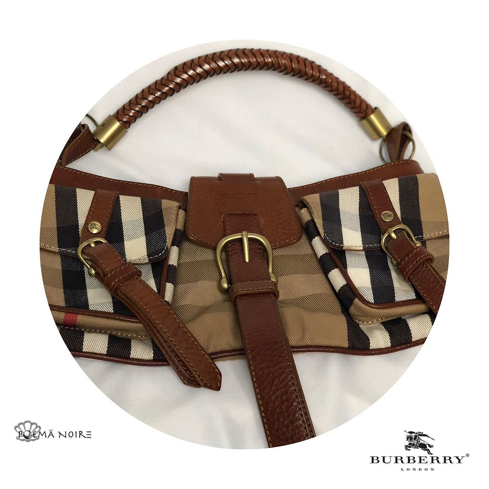 Miniatura: Bolsa Burberry Hobo Xadrez