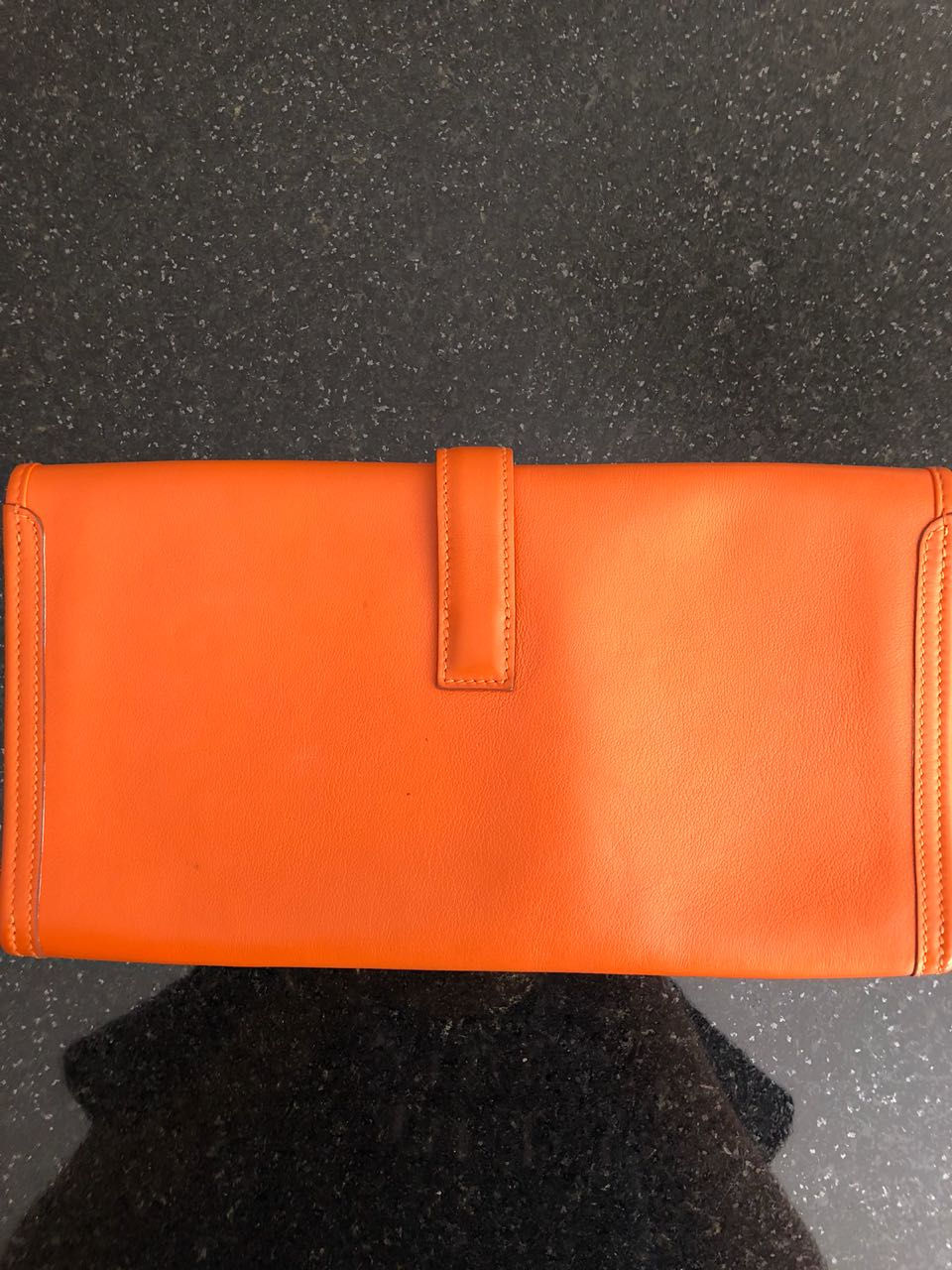 Miniatura: Clutch Hermès Jigê Laranja