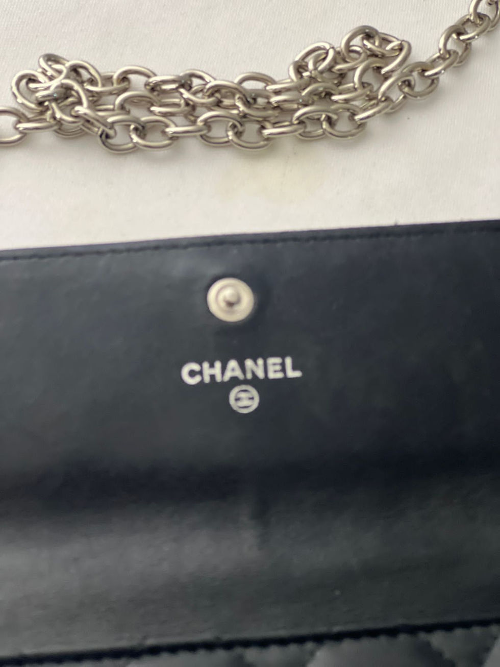 Miniatura: Bolsa Chanel Woc Couro Preta Original