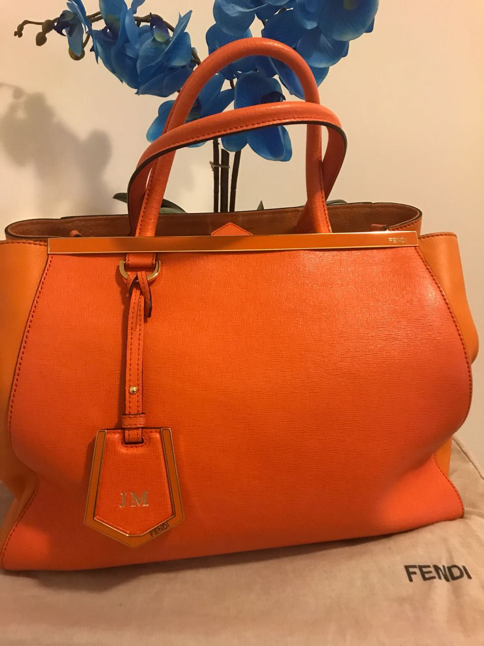 Miniatura: Bolsa Fendi 2 Jours Laranja