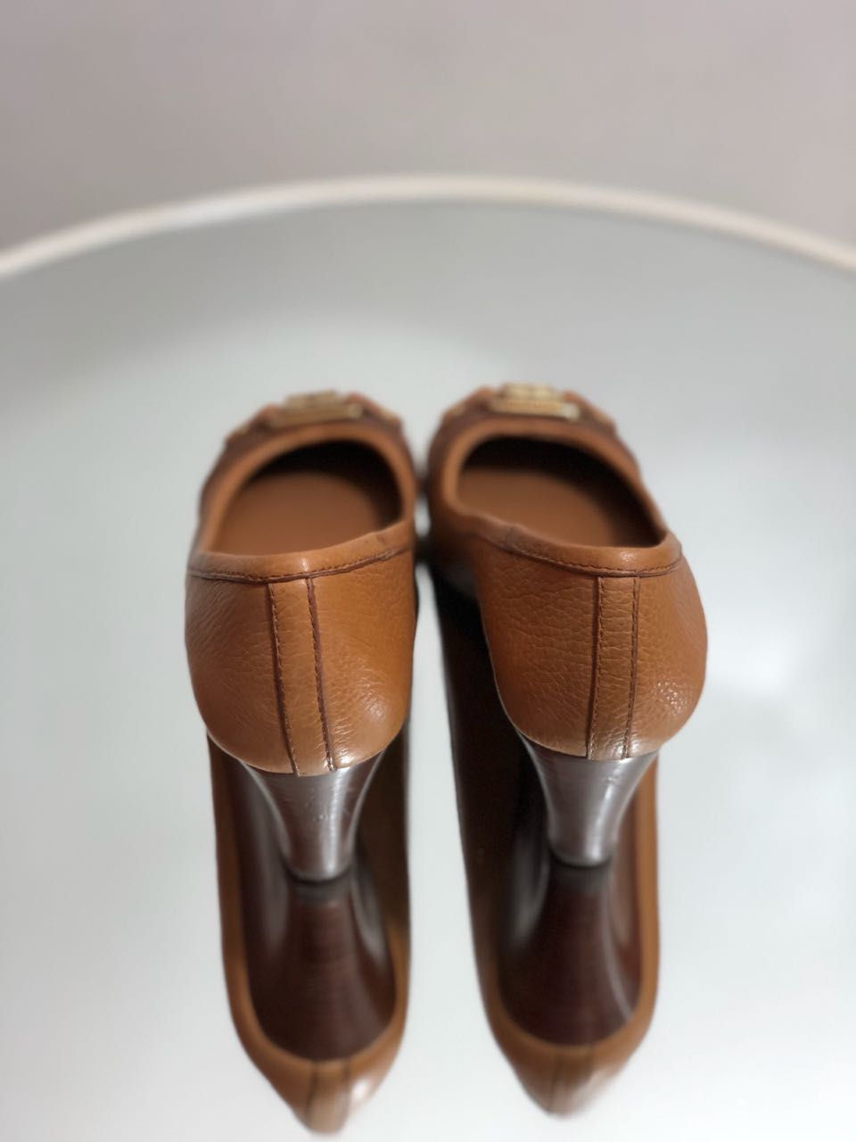 Miniatura: Sapato Tory Burch Anabela Caramelo