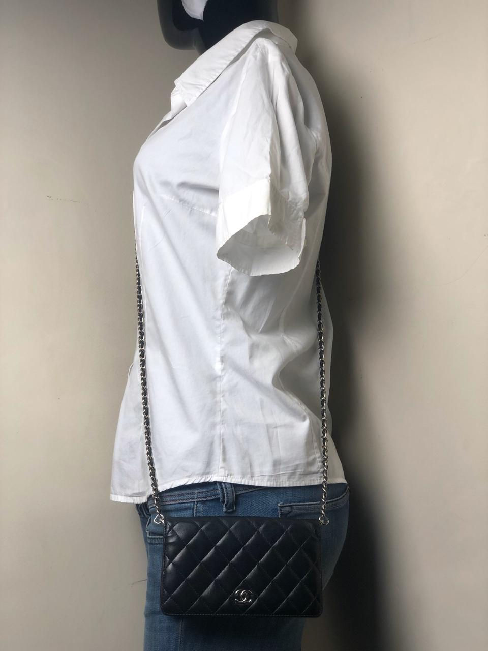 Miniatura: Bolsa Chanel Woc Couro Preta