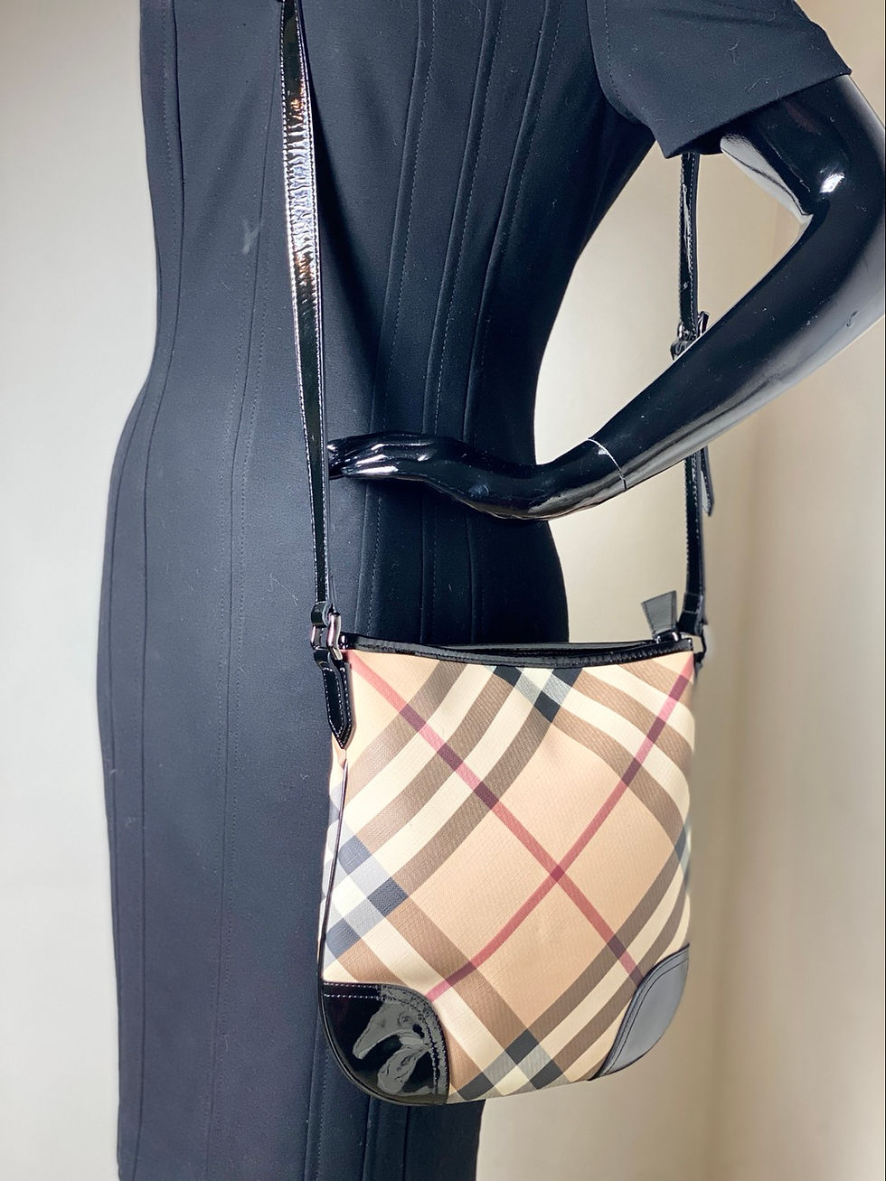 Miniatura: Bolsa Burberry Hartham Smoked Check Original