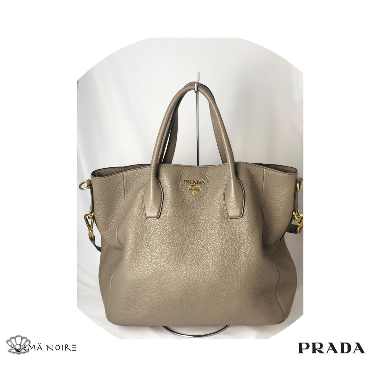 Bolsa Prada Couro Cinza