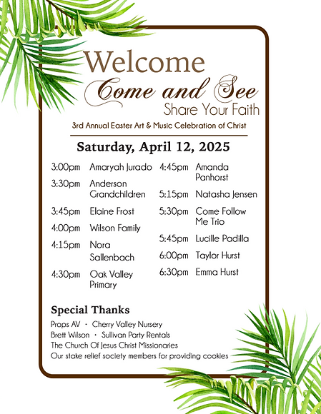 Easter performance schedule.png