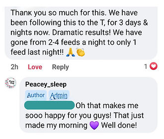 Member review: Thank you so much for this. Dramatic results! We have gone from 2-4 feeds to only 1 overnight.