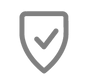 Sichere Icon - Grau