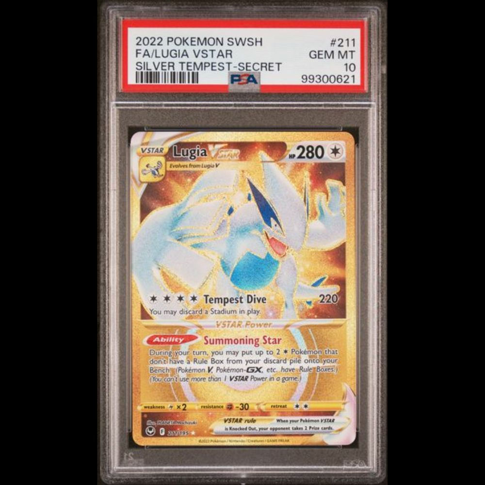 Lugia Vstar #211 2022 Pokemon Silver Tempest SR PSA Gem Mint 10