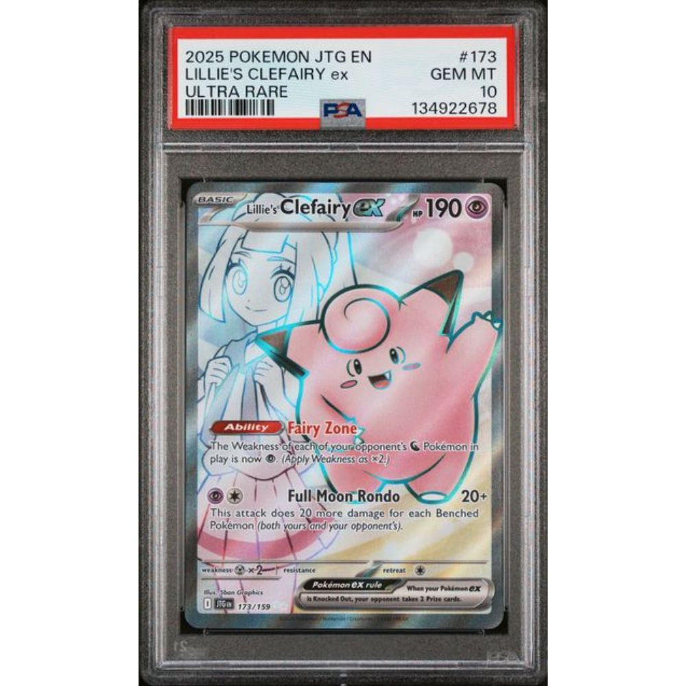 2025 Pokemon Journey Together #173 Lillie's Clefairy ex UR PSA Gem Mint 10
