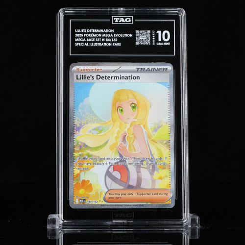 2025 Pokemon Mega Evolution #184 Lillie's Determination SIR TAG