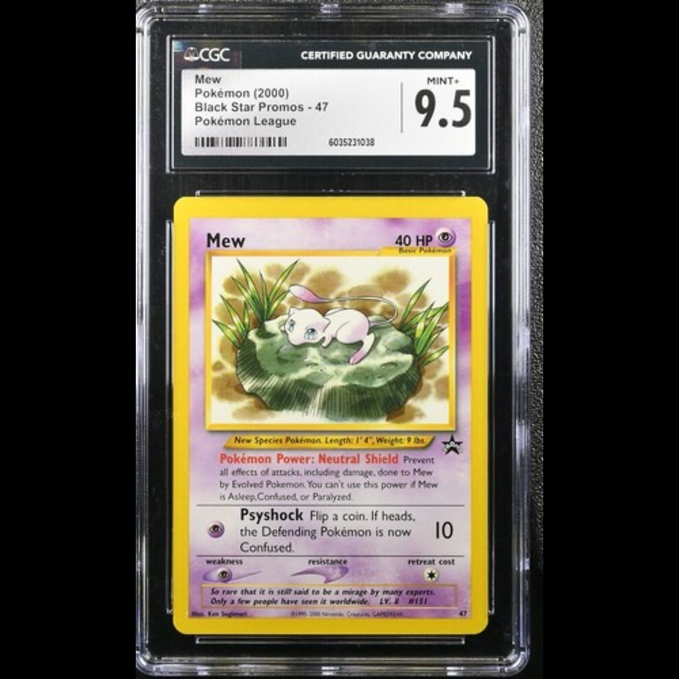 Thumbnail: 2000 Pokemon Black Star Promos #47 Mew CGC 9.5 Mint +