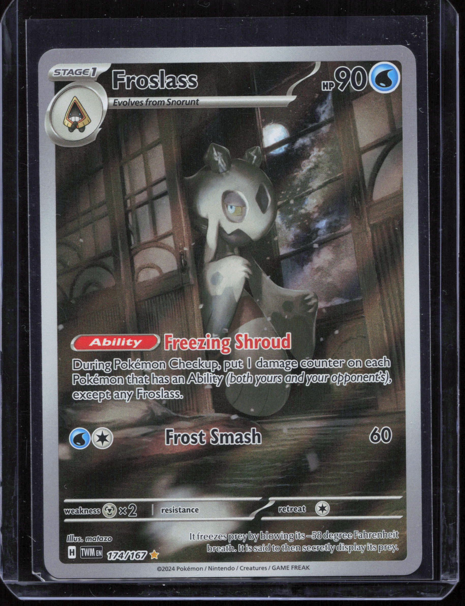 2024 Pokemon Twilight Masquerade #174 Froslass IR near mint