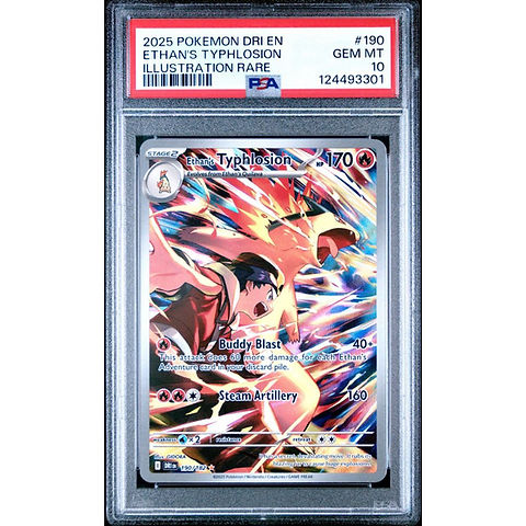 2025 Pokemon Destined Rivals #190 Ethan's Typhlosion IR PSA Gem Mint 10 | Tedspokepawn 2025 Pokemon Destined Rivals #190 Ethan's Typhlosion IR PSA Gem Mint 10 | Tedspokepawn