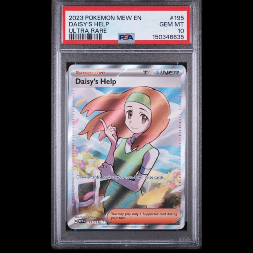 2023 Pokemon 151 #195 Daisy's Help Ultra Rare PSA Gem Mint 10