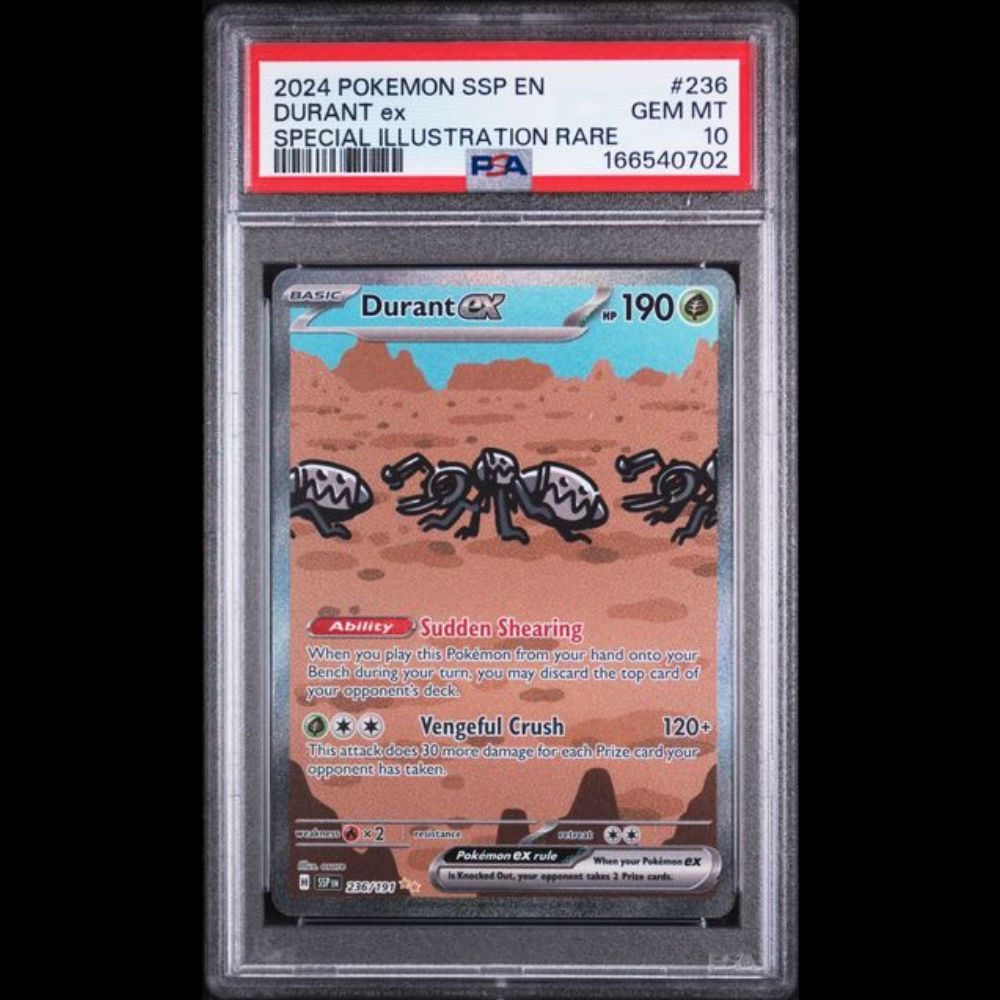 2024 Pokemon Surging Sparks #236 Durant ex SIR psa Gem mint 10
