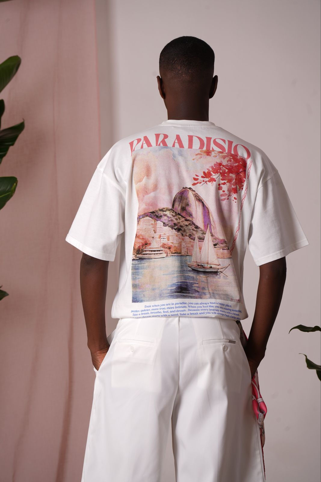 T-shirt Paradisio Rio imprimé Blanc