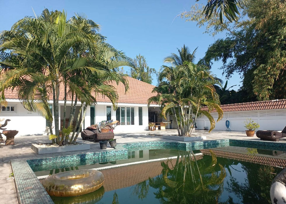 For Sale ขายบ้านพูลวิลล่า เนื้อที่กว้าง บ้านชั้นเดียว ต.น้ำแพร่ หางดง