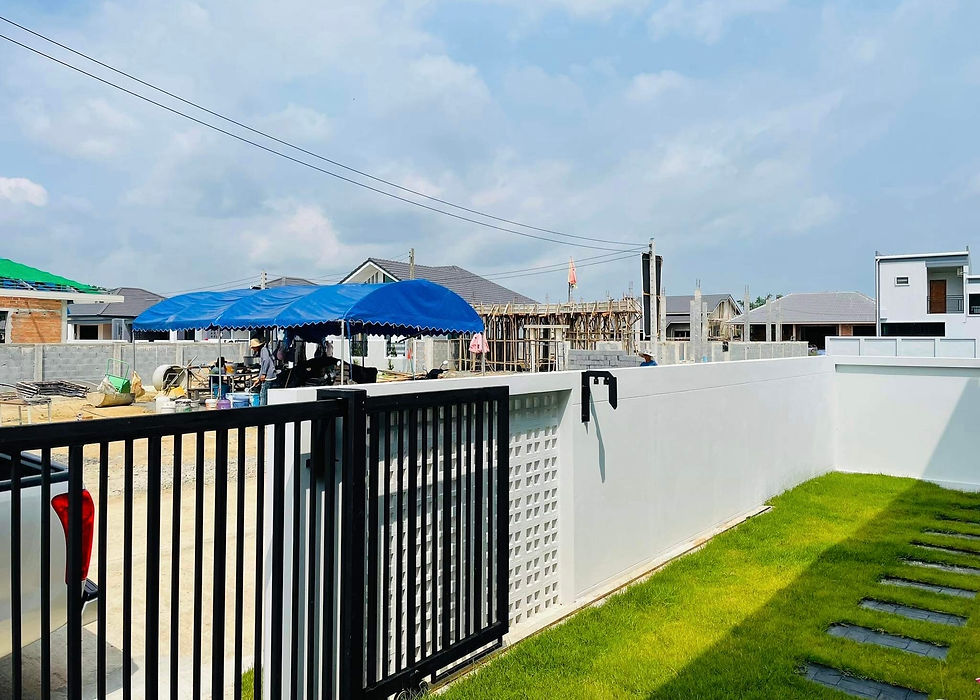 ภาพขนาดย่อ: For Sale ขายบ้านใหม่ บ้านเดี่ยวสไตล์โมเดิร์น ห่างจากเซ็นเฟส 10 กม.