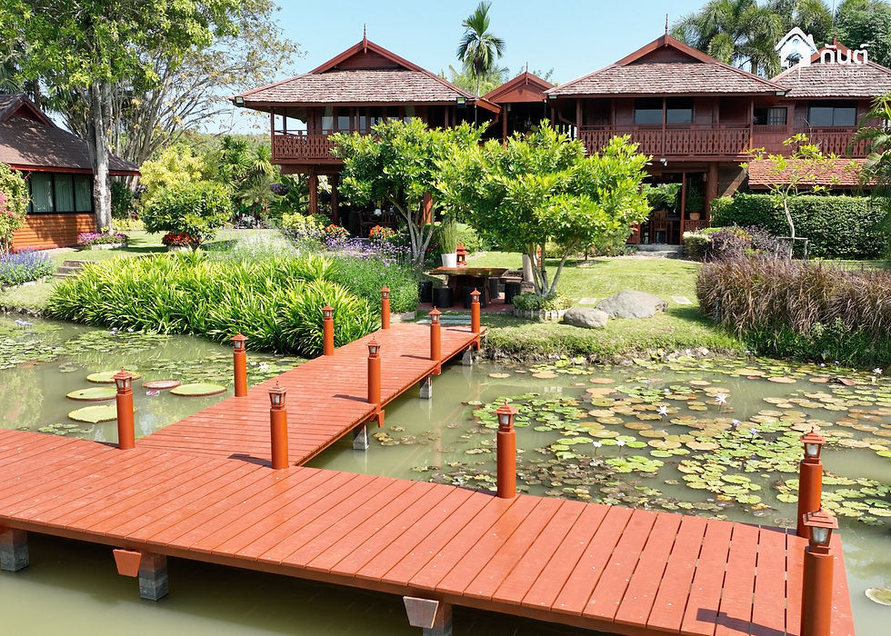 For Sale บ้านเรือนไทยพร้อมเรือนรับรอง บนเนื้อที่เกือบ 16 ไร่ ‼️‼️ อ.สารภี