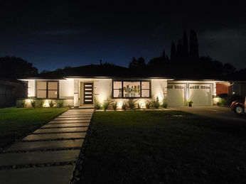 House with outdoor light