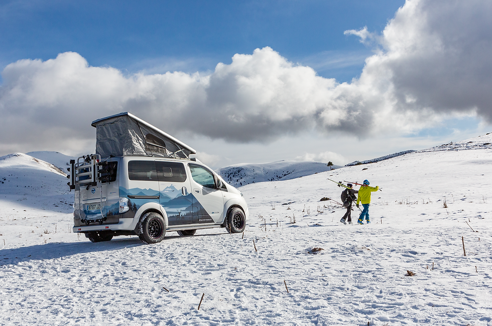 NISSAN ENERGIES ADVENTURE WITH THE ALL NEW ELECTRIC  E-NV200 WINTER CAMPER CONCEPT