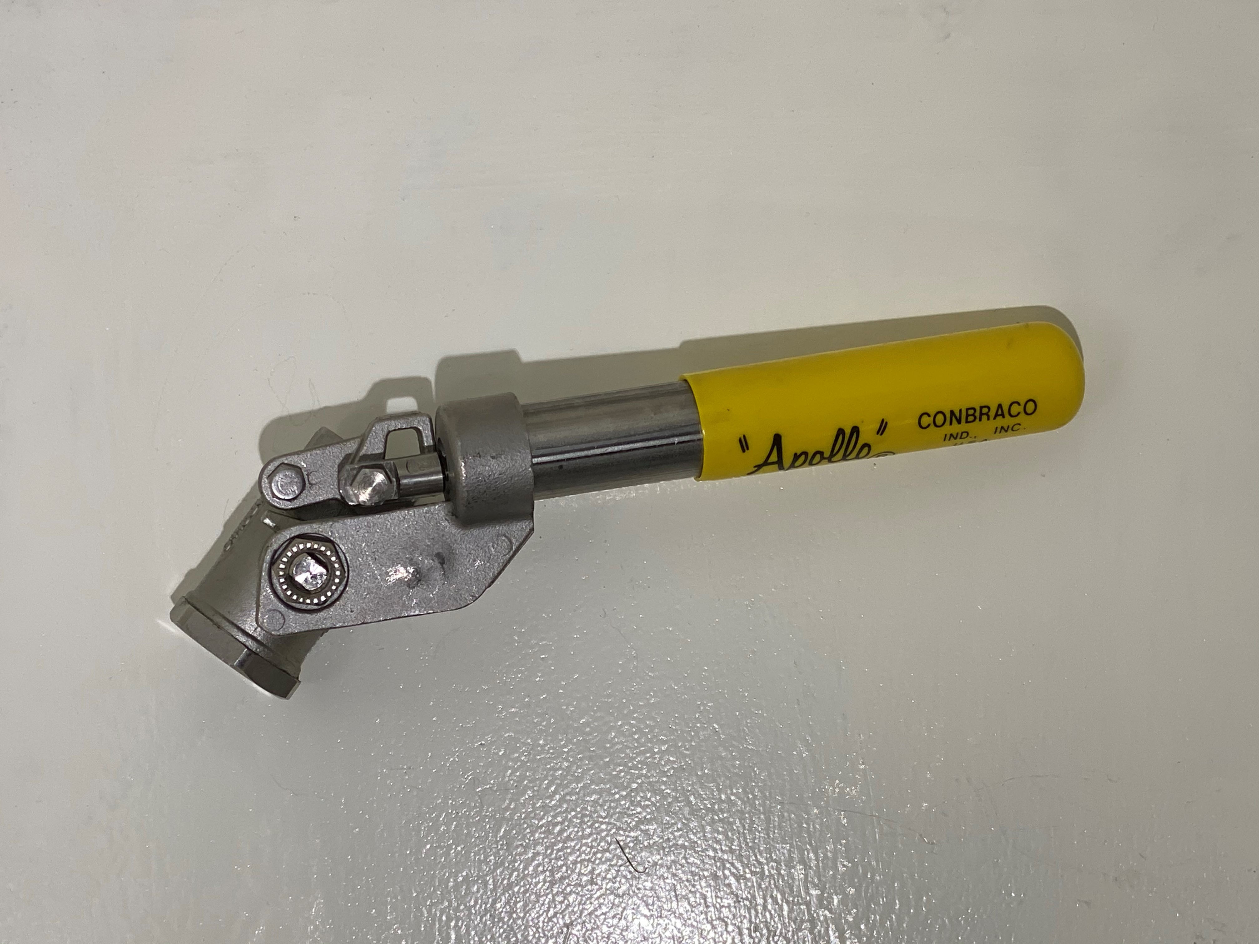 BV-002 - 1/2" BSP Stainless Steel Spring Return Deadman Handle Ball Valve