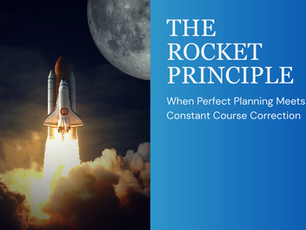 The rocket principle when planning meets constant course correction