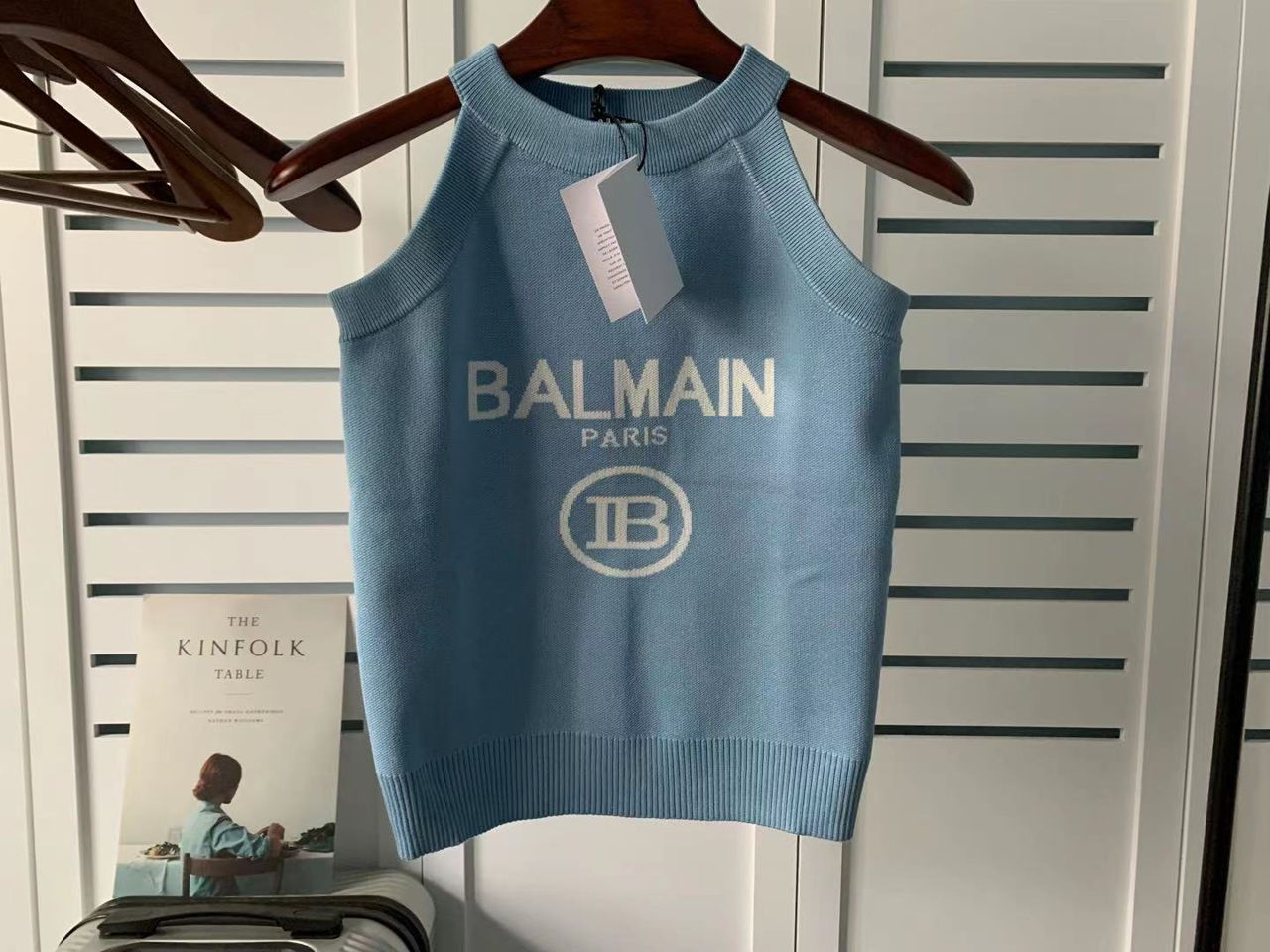 BLUSA BALMAIN AZUL