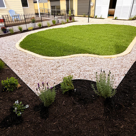 Backyard landscaping Design North of the river