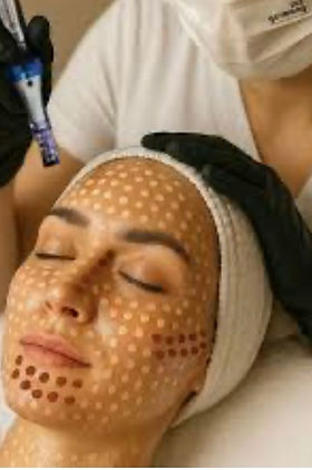 BB Glow facial treatment using very light microneedling to improve skin tone and radiance.
