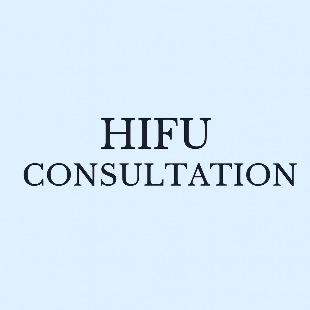 HIFU skin tightening consultation in a nurse-led aesthetic clinic