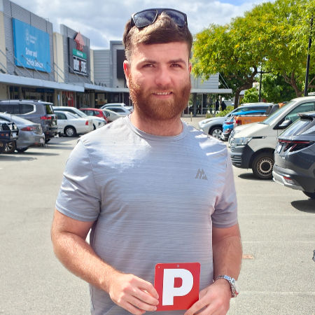 Mark passed his Practical Driving Assessment at the Midland Department of Transport on the first att