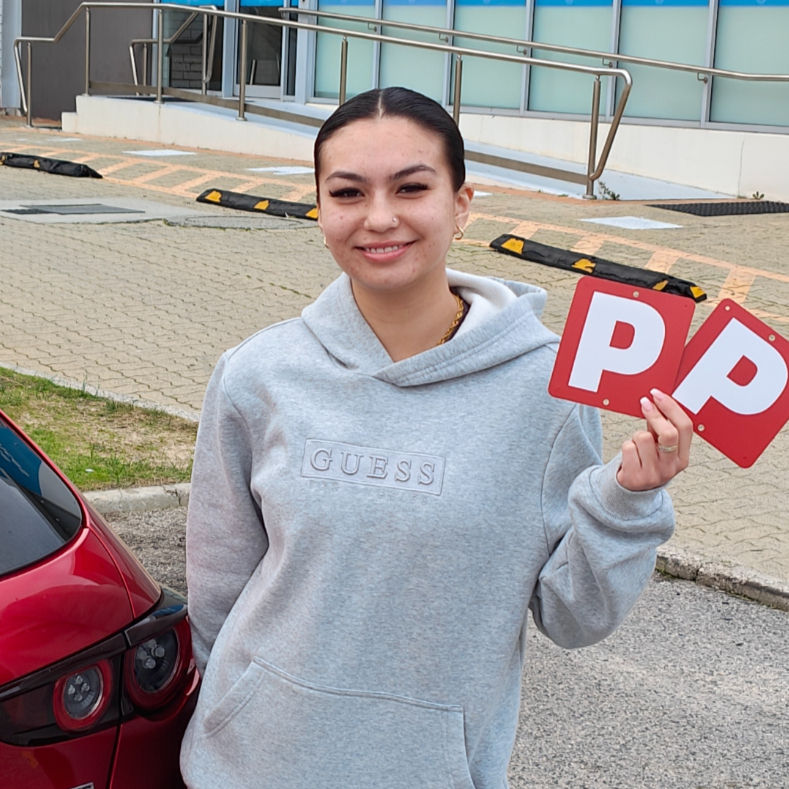 Charlize passed her PDA on her first attempt in Mirrabooka