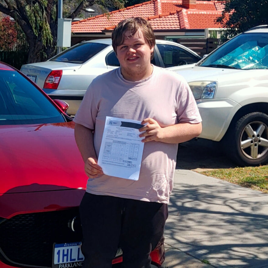 Student passed driving test in Mirrabooka