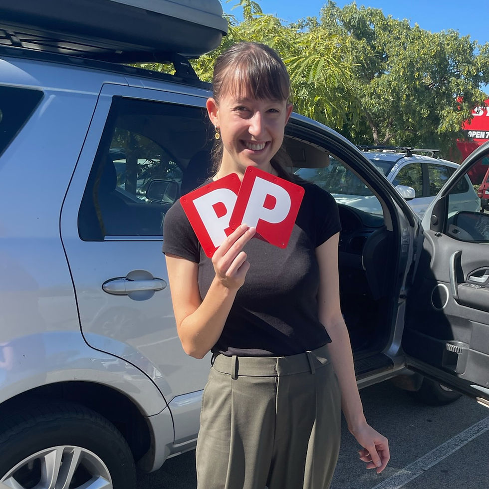 Elise passed her practical driving assessment in Midland WA