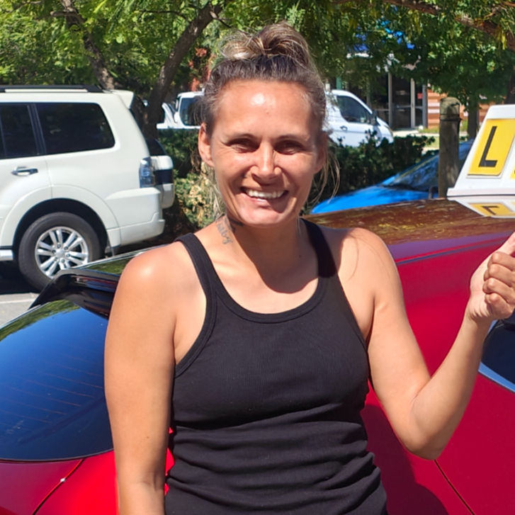 Patricia passed her driving test in Midland, WA on the first go