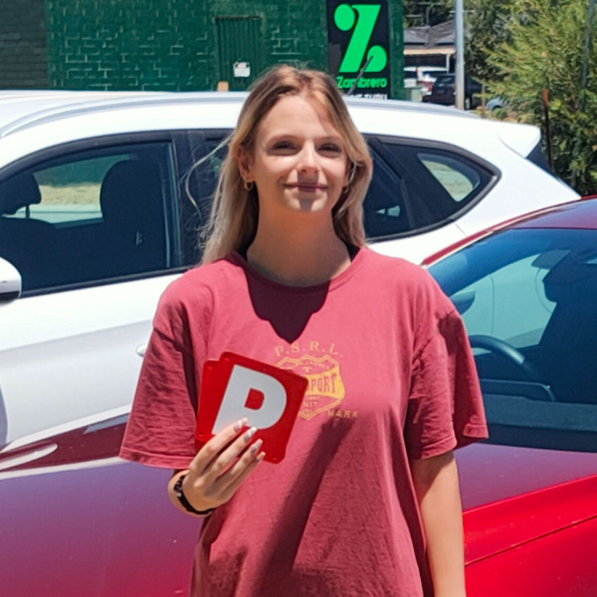 Holly passed driving test in Mirrabooka