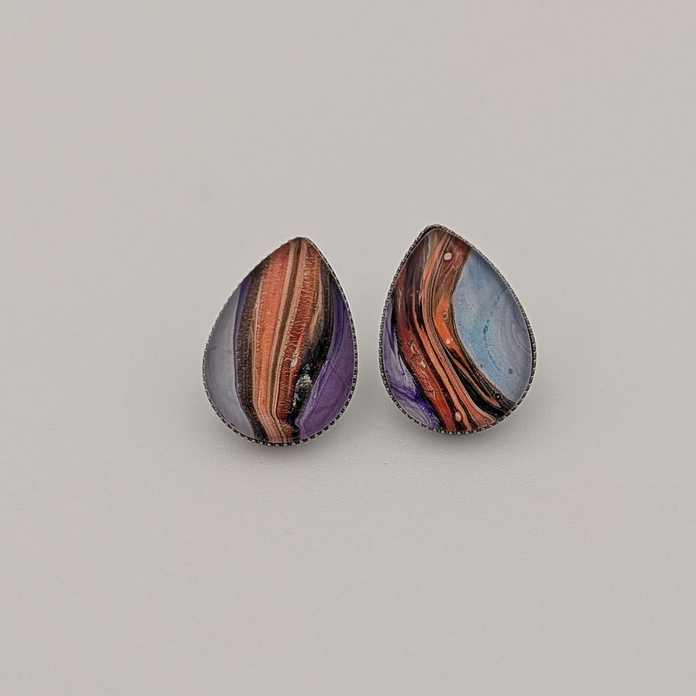 Dreamcoat Teardrop Stud Earrings
