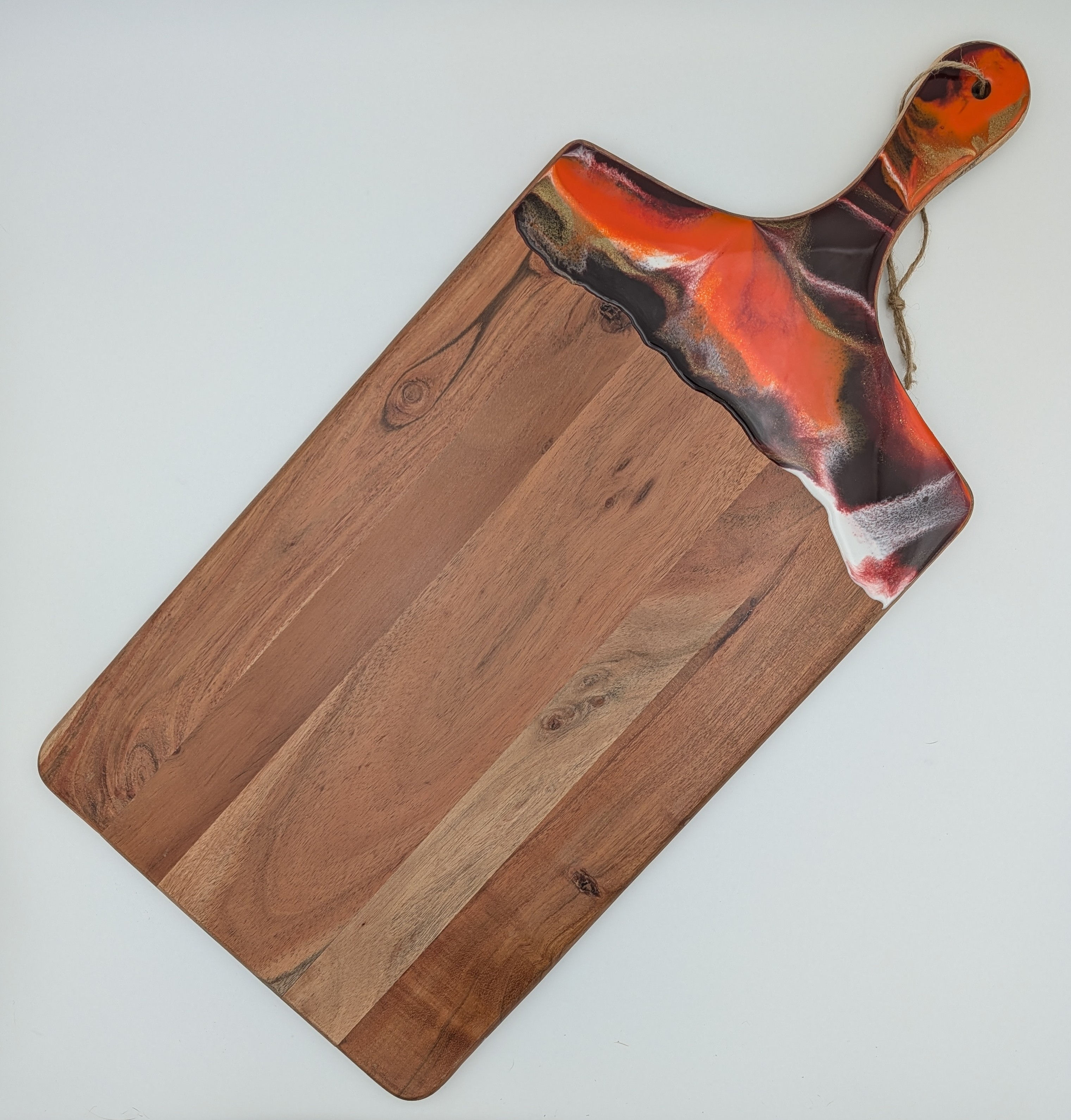 Orange, Red, Gold & White Serving Board