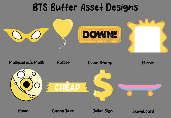 BTS Butter Asset Designs