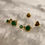 Thumbnail: Emerald Drop Earrings | 925 Sterling Silver | Gold Plated | Green Gemstone Studs