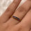 Thumbnail: Dainty Blue Sapphire Ring | 925 Sterling Silver | Gold Plated | Handmade in Thai