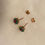 Thumbnail: Emerald & Ruby Floral Stud Earrings | 925 Sterling Silver | Rose Gold Plated