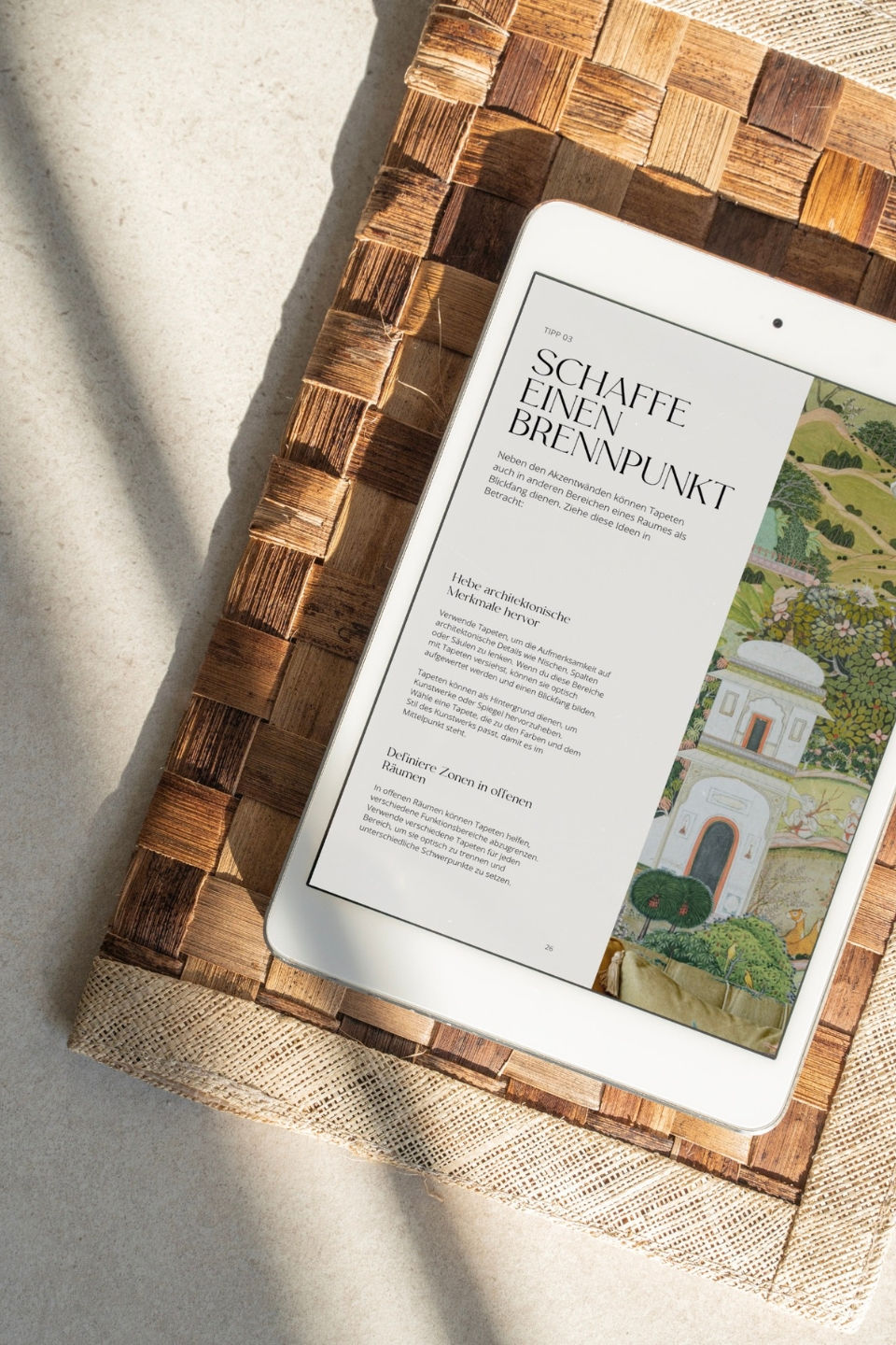 Thumbnail: Wandtapeten-Guide Leitfaden von Salu Home