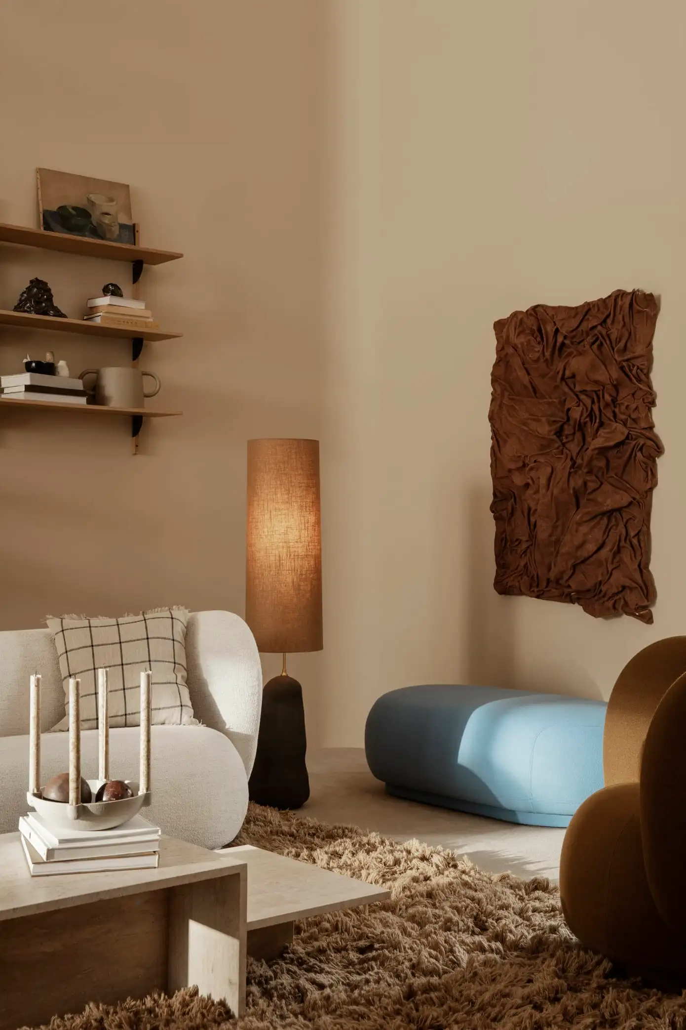 Braunes Wohnzimmer